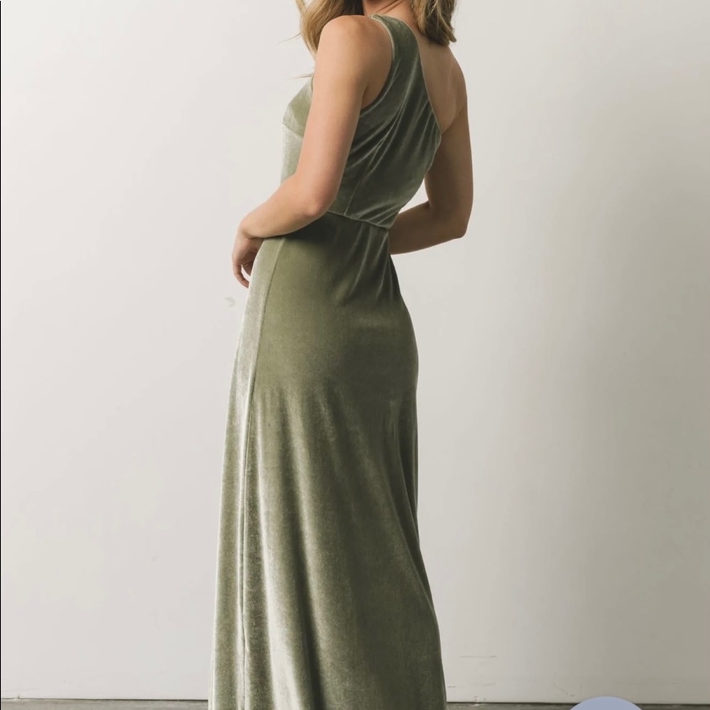 Tatiana Velvet One Shoulder Maxi Dress